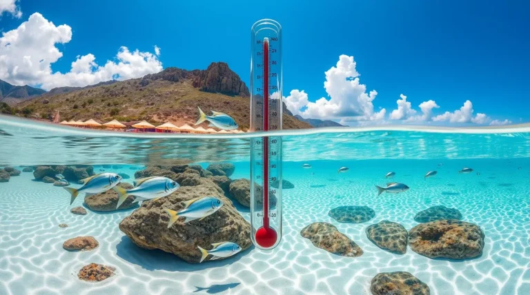 ¿existen diferencias significativas en la temperatura del agua y el estado del mar entre las costas este y oeste de cerdeña